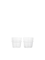 Boya Low Glasses - Set of 2 ƒÅ Clear with bubbles