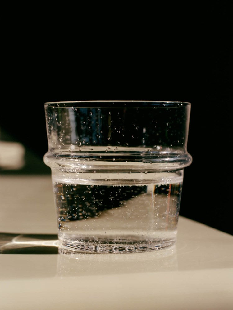 Boya Low Glasses - Set of 2 ƒÅ Clear with bubbles