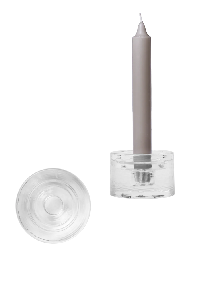Gradia Candle Holder - Round - Clear