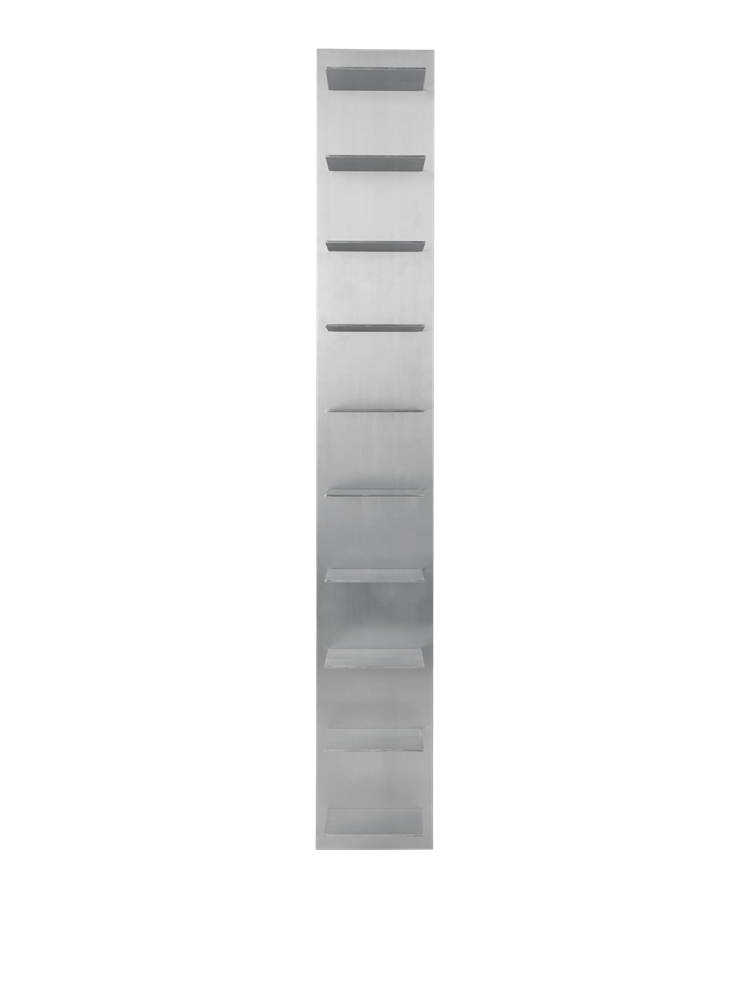 Lager Wall Shelf - Tall - Aluminium