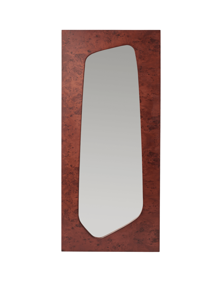 Folia Mirror - H135 - Dark Stained Burl