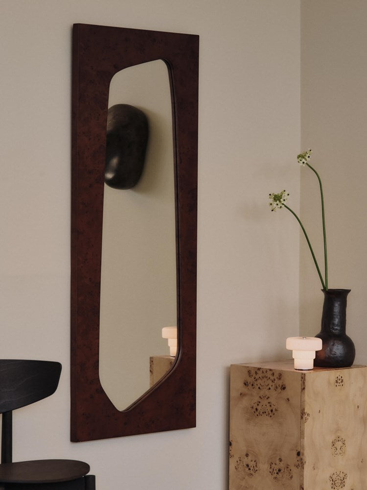 Folia Mirror - H135 - Dark Stained Burl
