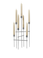 Elysia Candelabra - Brushed Stainless Steel