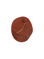 Melt Wall Clock - Dark Stained Burl