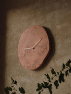 Melt Wall Clock - Dark Stained Burl