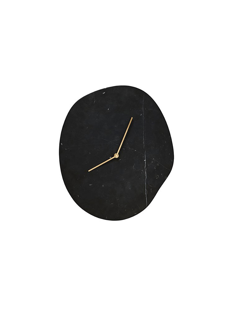 Melt Wall Clock - Black Marble