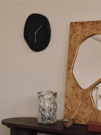 Melt Wall Clock - Black Marble