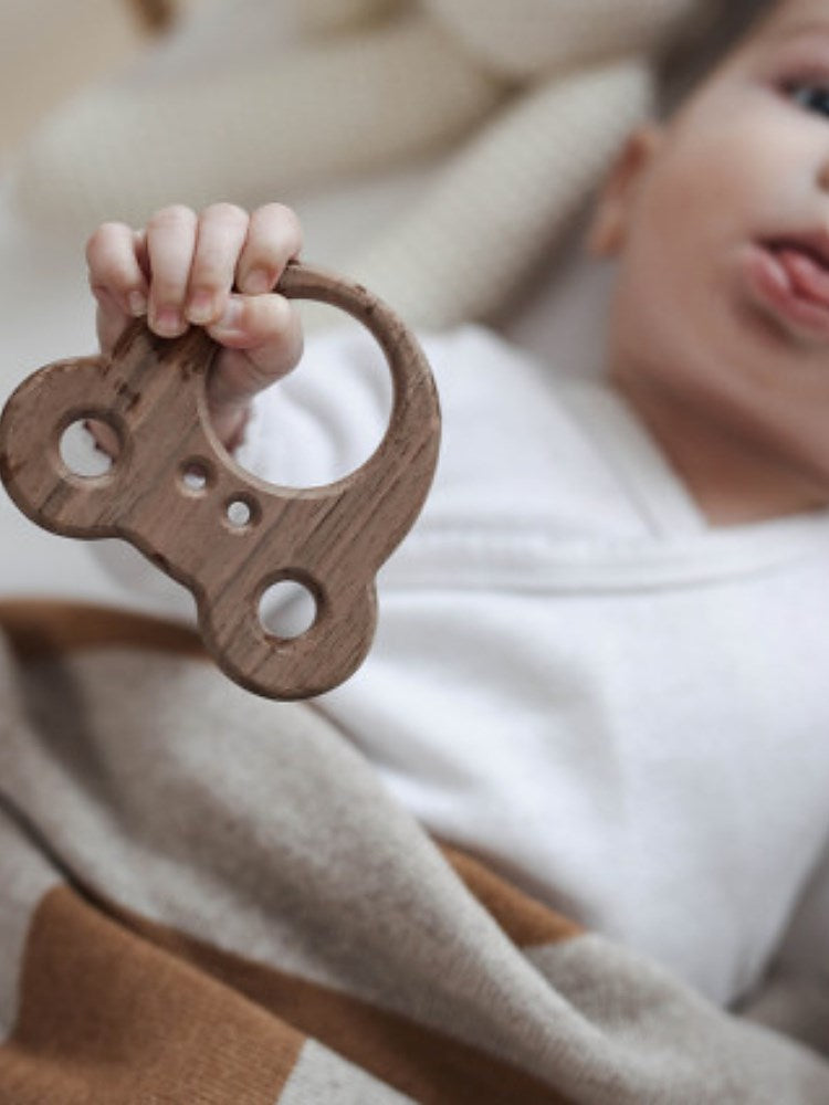 Wooden Baby Teether Frisky Frog (Sample)