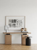 Pillar Table, Tall - Burned Black