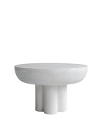 Crown Table, Low - Bone White
