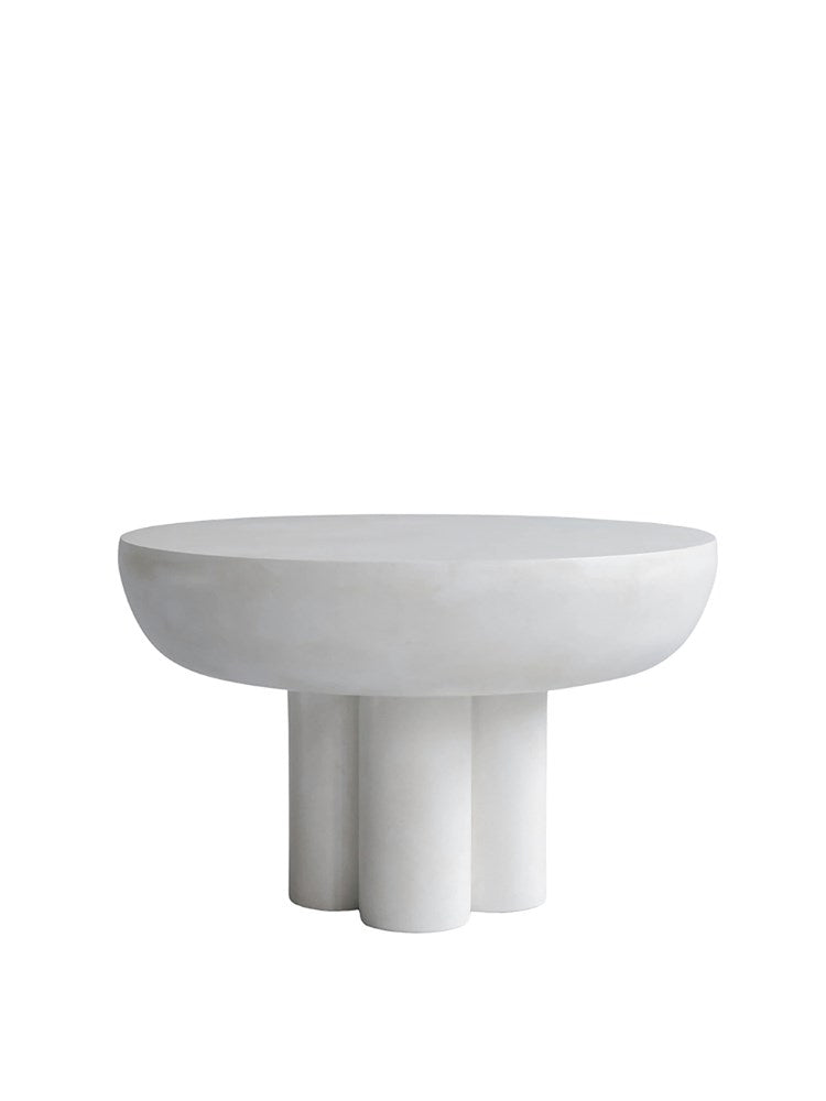 Crown Table, Low - Bone White