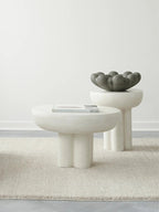 Crown Table, Low - Bone White