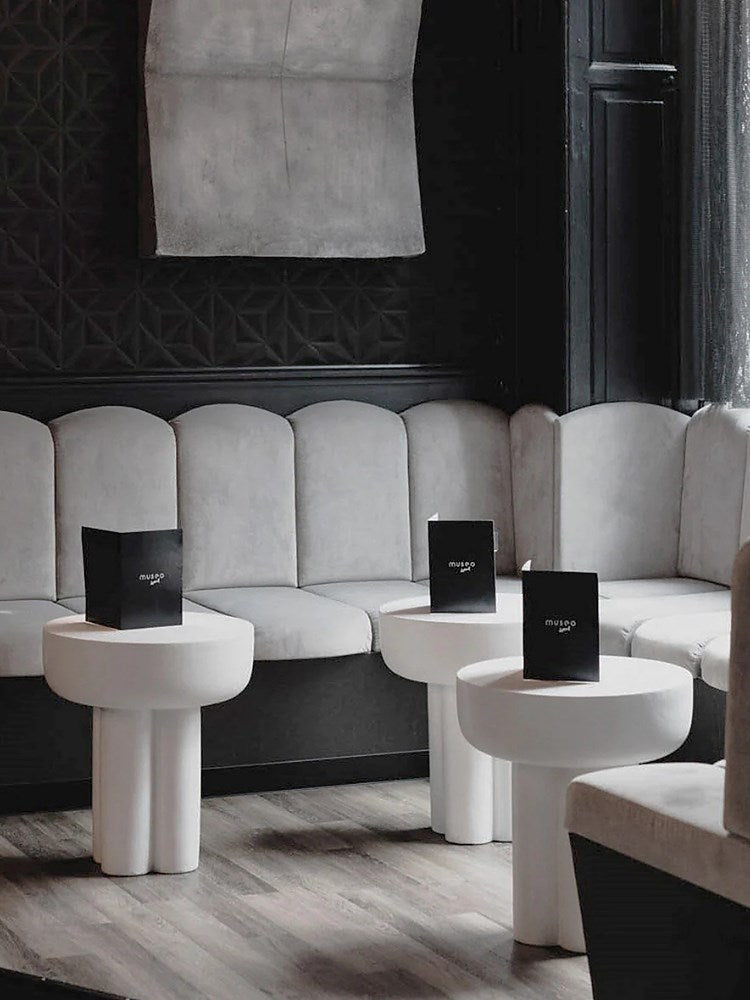 Crown Table, Tall - Bone White