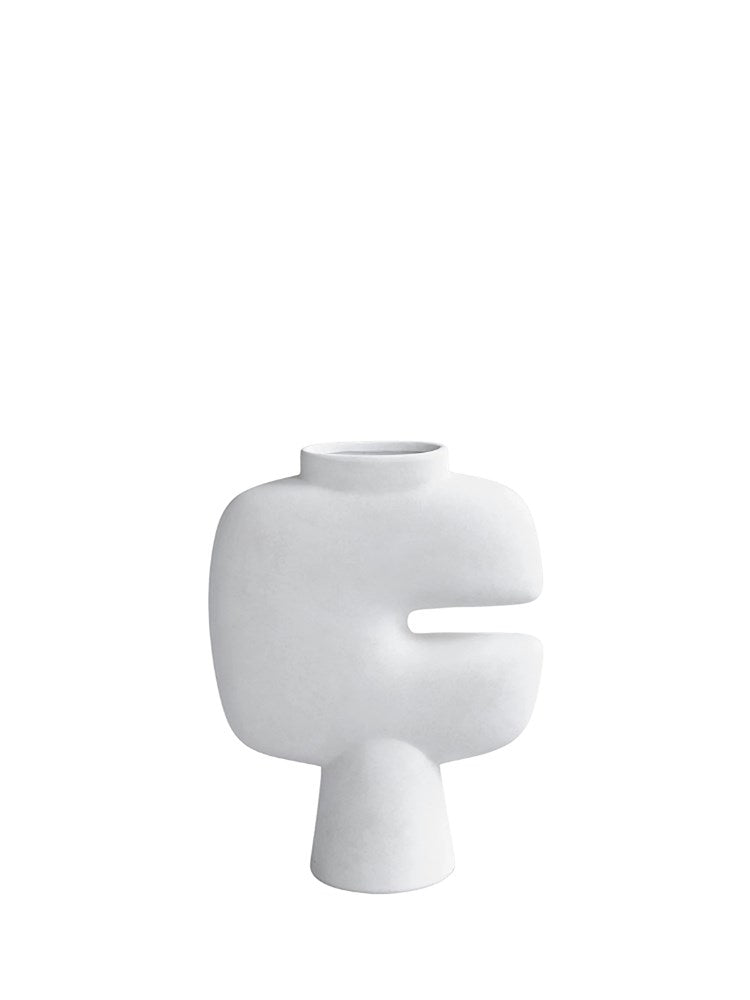 Tribal Vase, Medio - Bone White