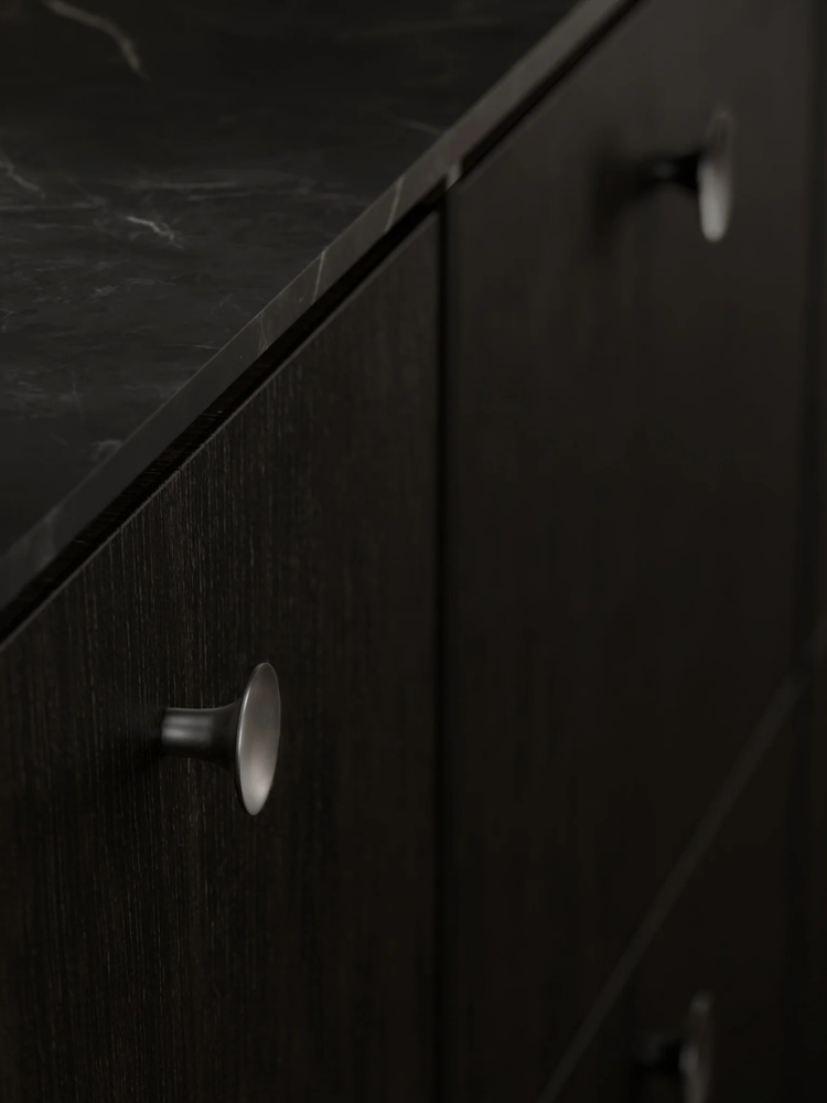 HiHat Knobs, Medio - Brushed Steel (Seconds)