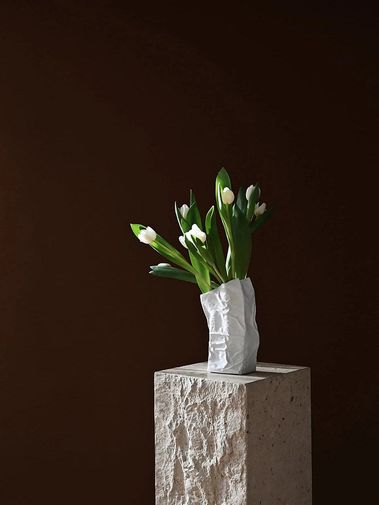 Kami Vase, Mini - Bone White