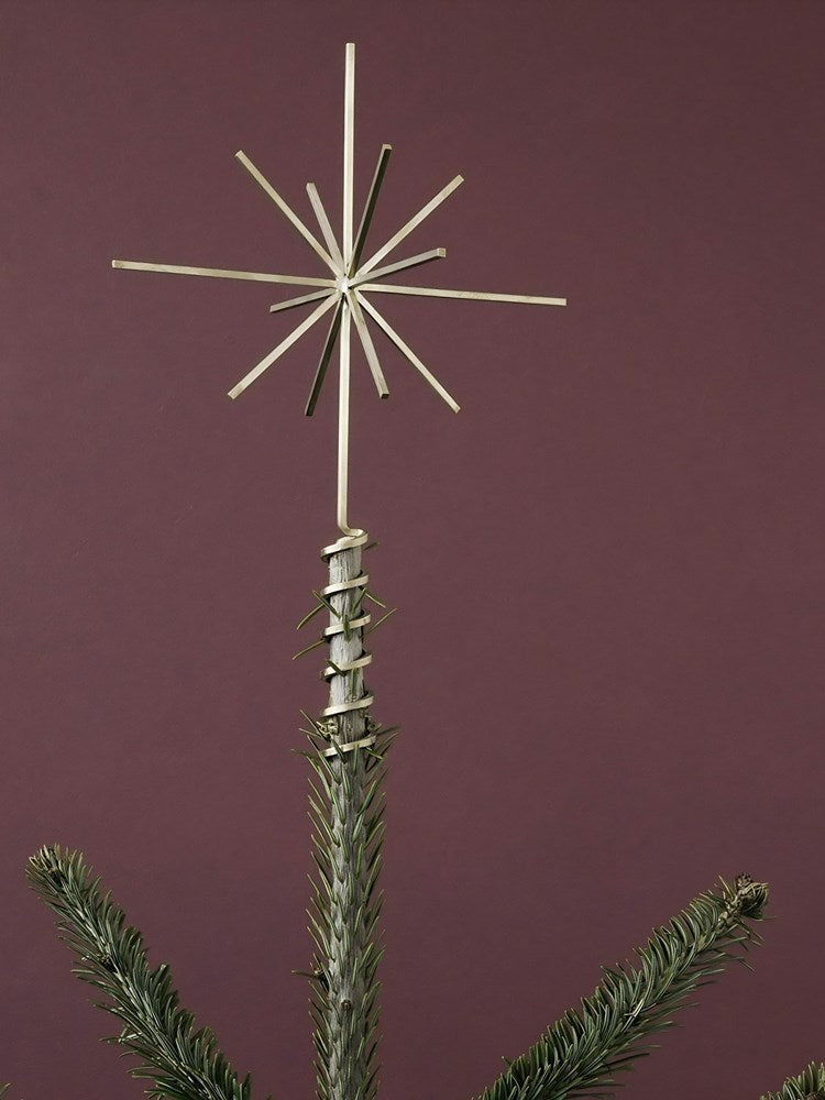 Christmas Tree Top Star - Brass