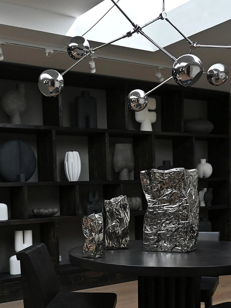 Kami Vase, Big - Chrome