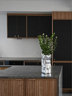 Kami Vase, Medio - Chrome