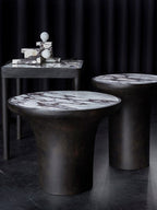 Trumpet Table, Low - Calacatta