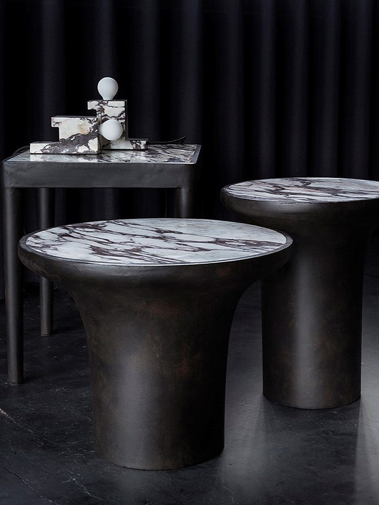 Trumpet Table, Low - Calacatta
