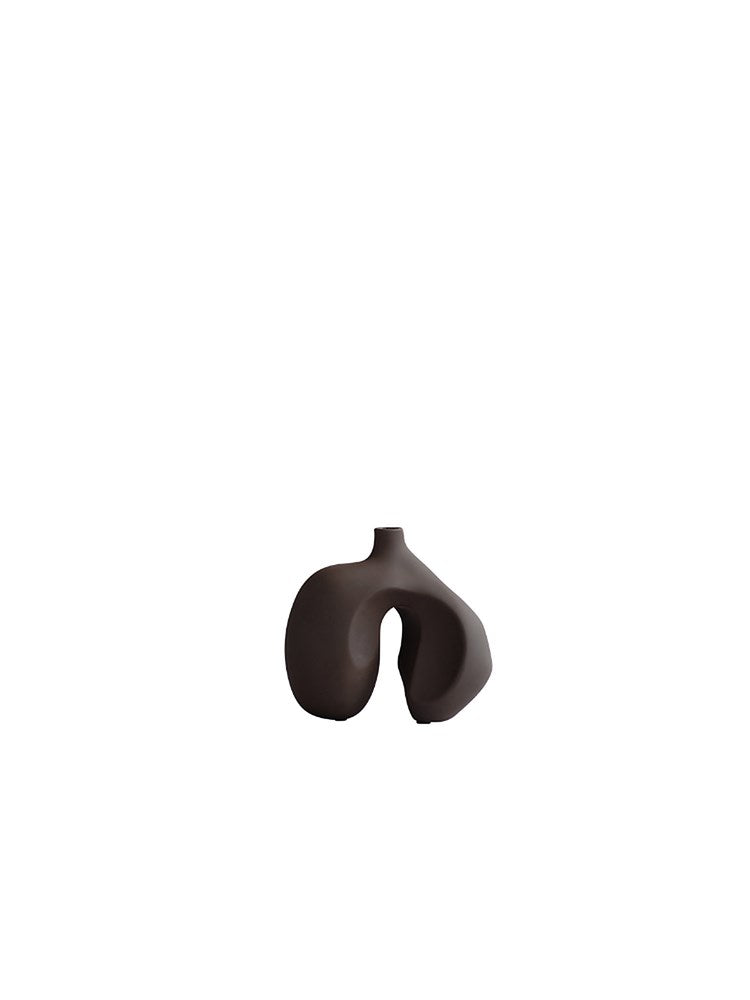 Ni Vase, Petit - Chocolate Brown