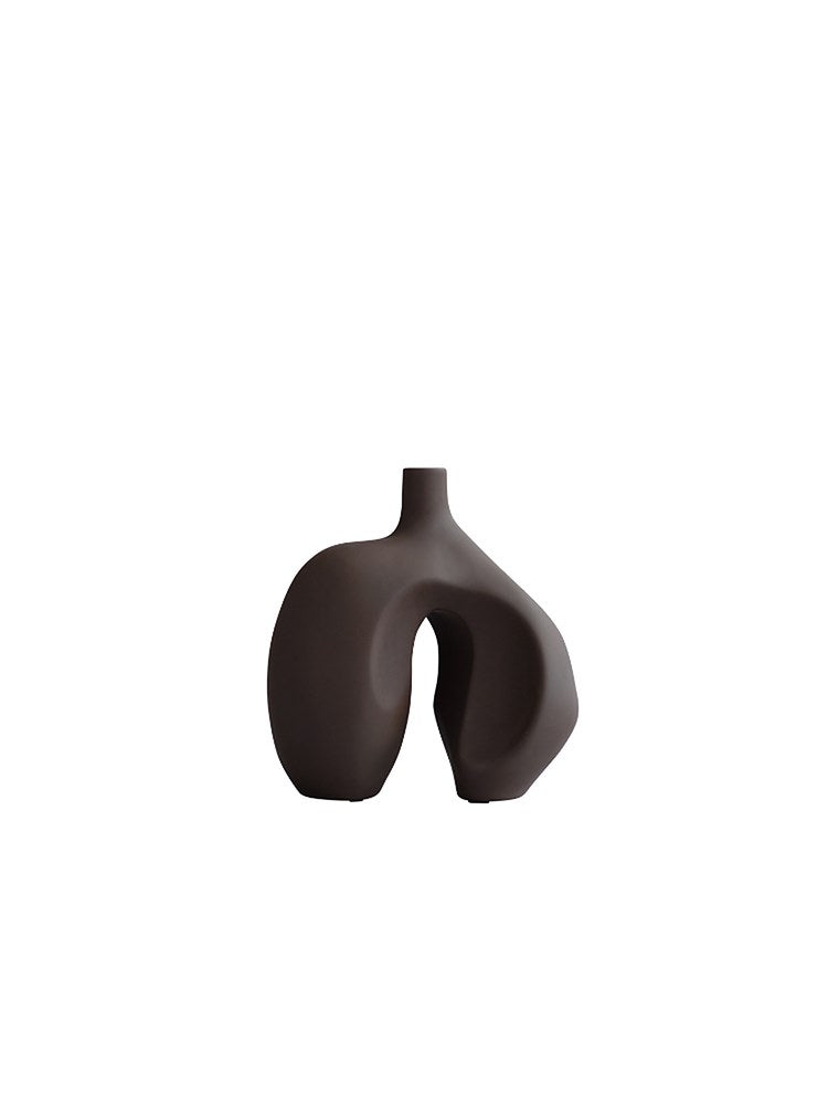 Ni Vase, Mini - Chocolate Brown