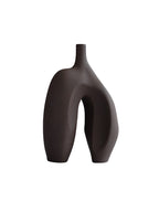 Ni Vase, Medio - Chocolate Brown