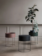 Tray for Round Plant Box - Black St Oak