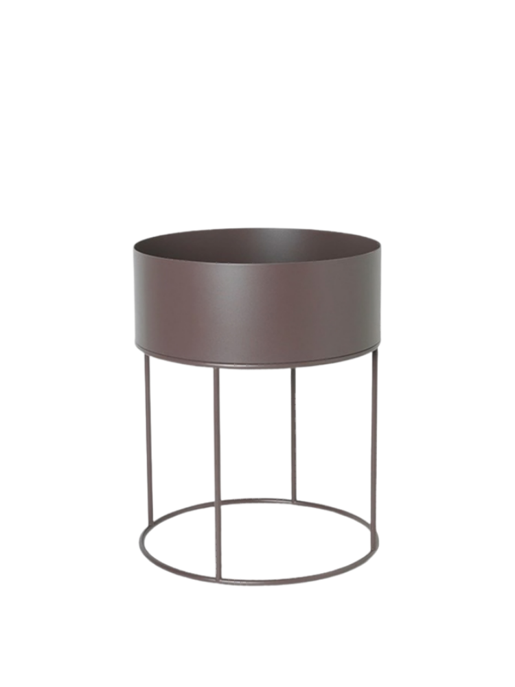 Plant Box - Round - Taupe