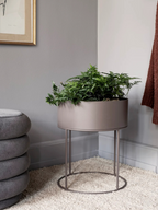 Plant Box - Round - Taupe