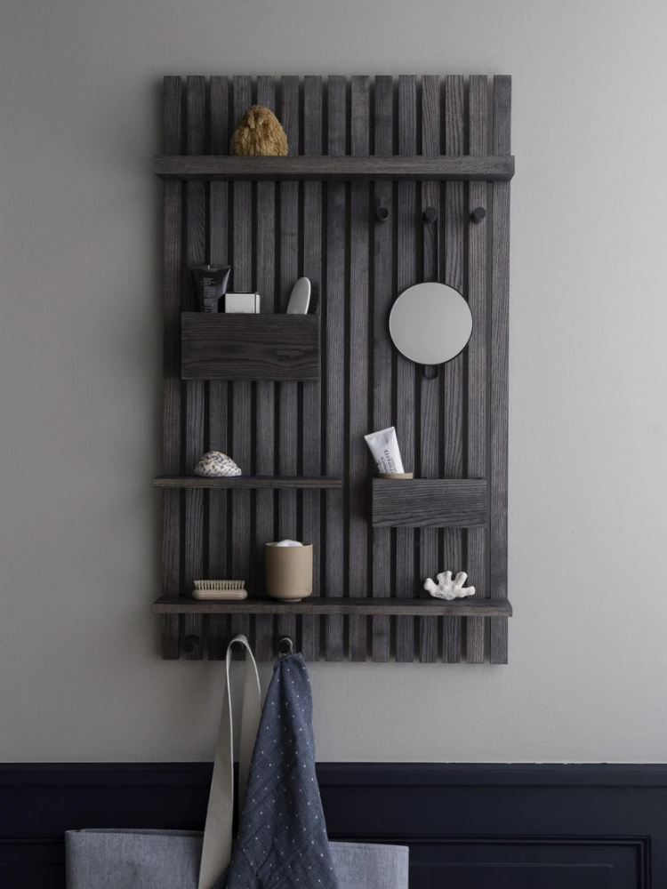 Wooden Multi Shelf - Black