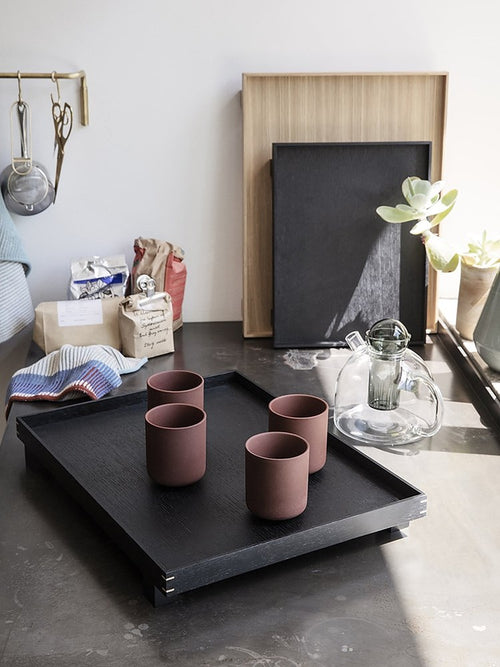 Bon Wooden Tray - Large - Black Painted Oak