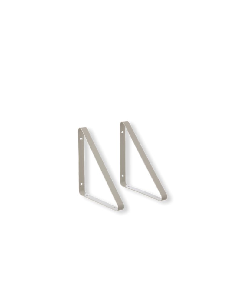 Shelf Hangers - set of 2- Light Grey