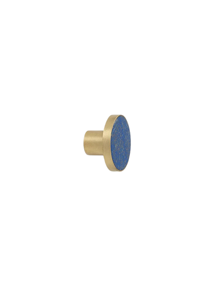Brass Hook - Lapis Lazuli LRG