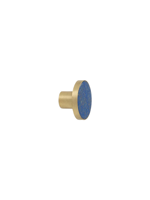 Brass Hook - Lapis Lazuli LRG