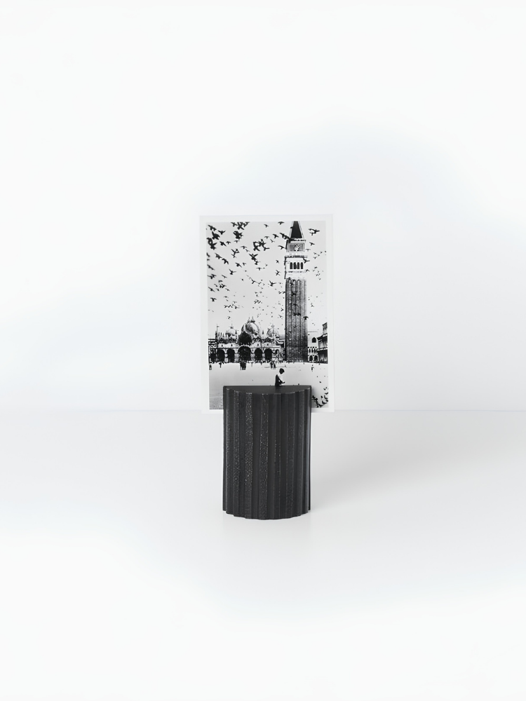 Card Stand Column - Black Brass