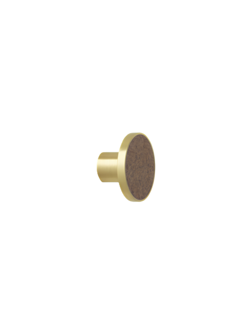 Ferm LIVING Brass Hook Brown Marble LRG – view 2