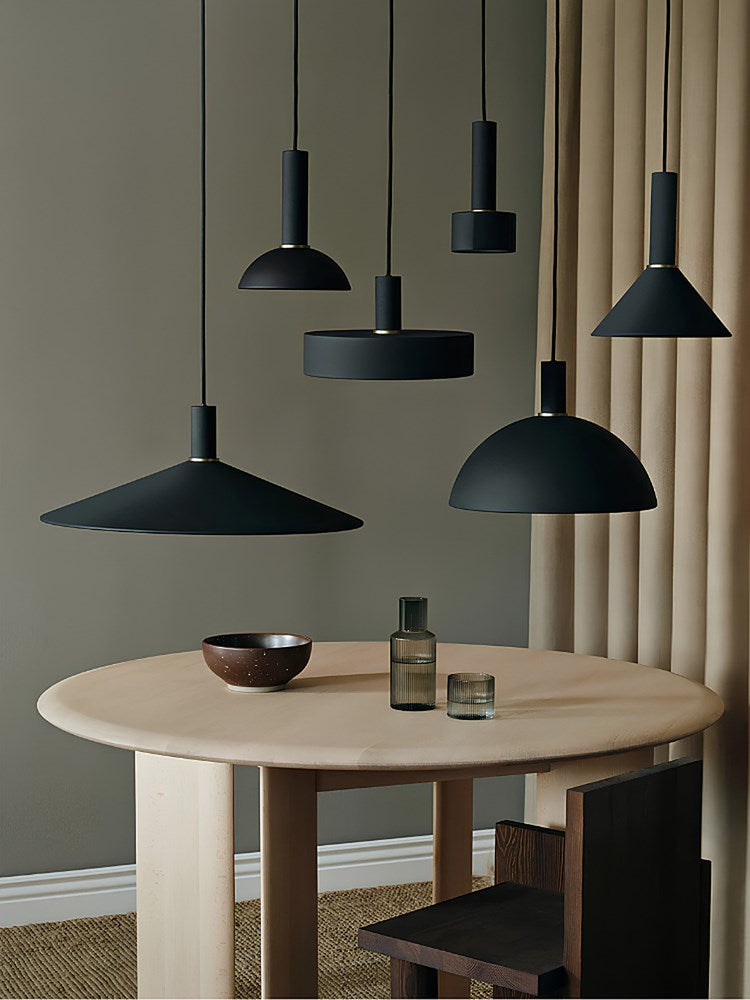 Collect Hoop Shade & Pendant Set Black