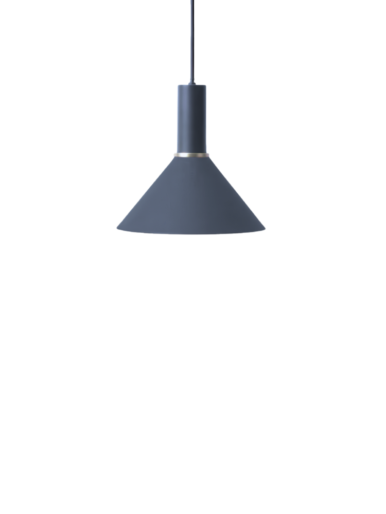 Collect Cone Shade & Pendant Set Dark Blue