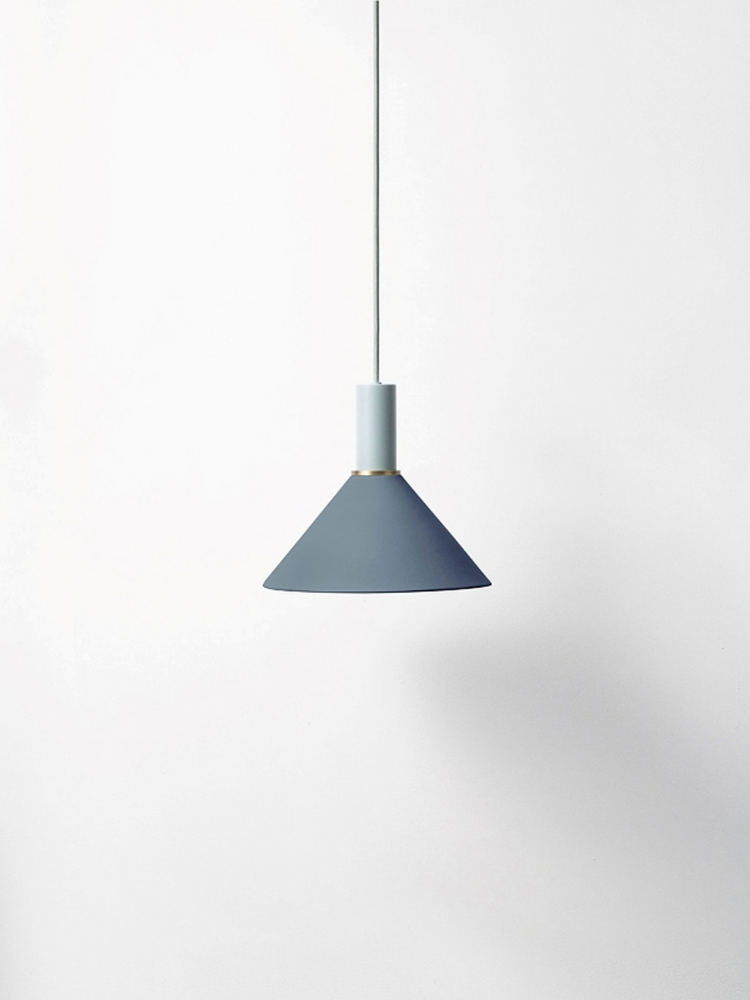 Collect Cone Shade & Pendant Set Dark Blue