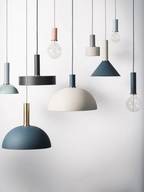 Collect Cone Shade & Pendant Set Dark Blue