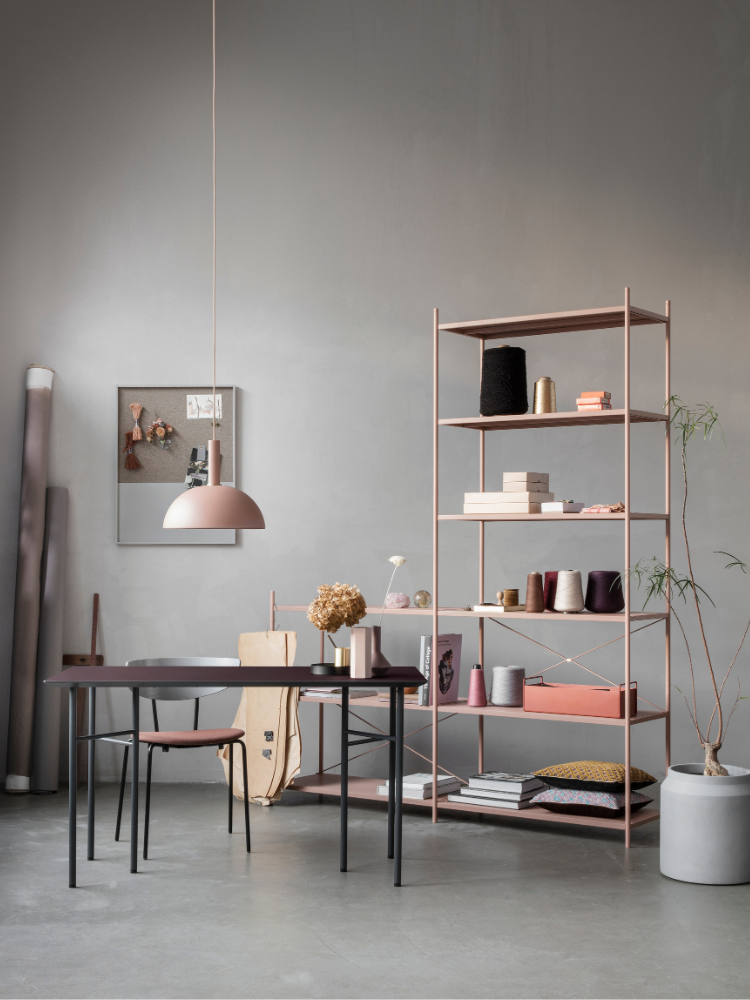 Collect Dome Shade & Pendant Set Rose