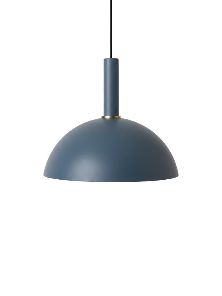 Collect Dome Shade & Pendant Set Dark Blue