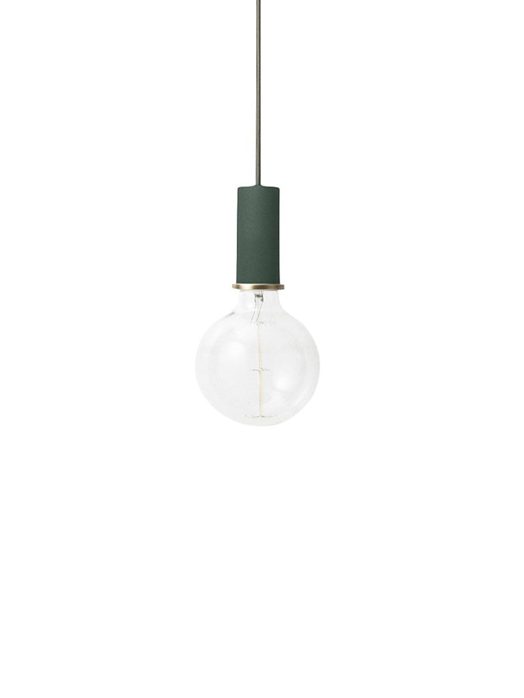 Collect - Socket Pendant - Low - Dark Green