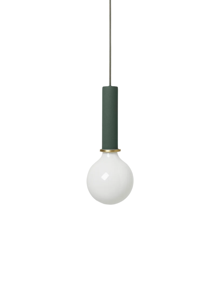 Collect - Socket Pendant - High  - Dark Green