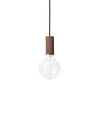 Collect - Socket Pendant - Low - Red Brown