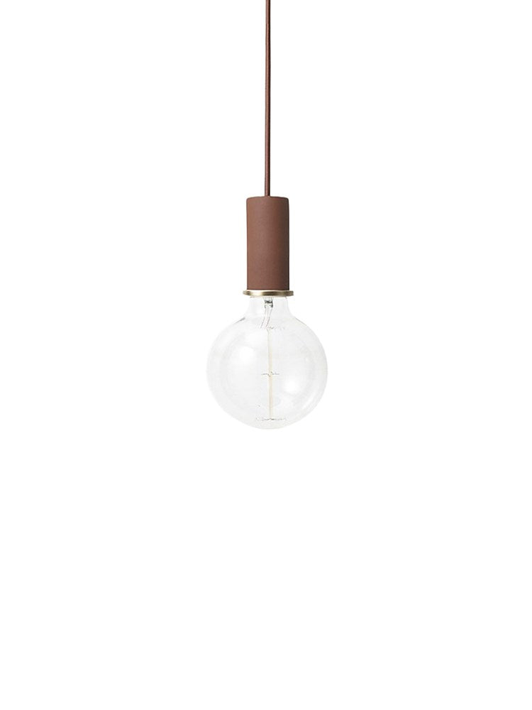 Collect - Socket Pendant - Low - Red Brown