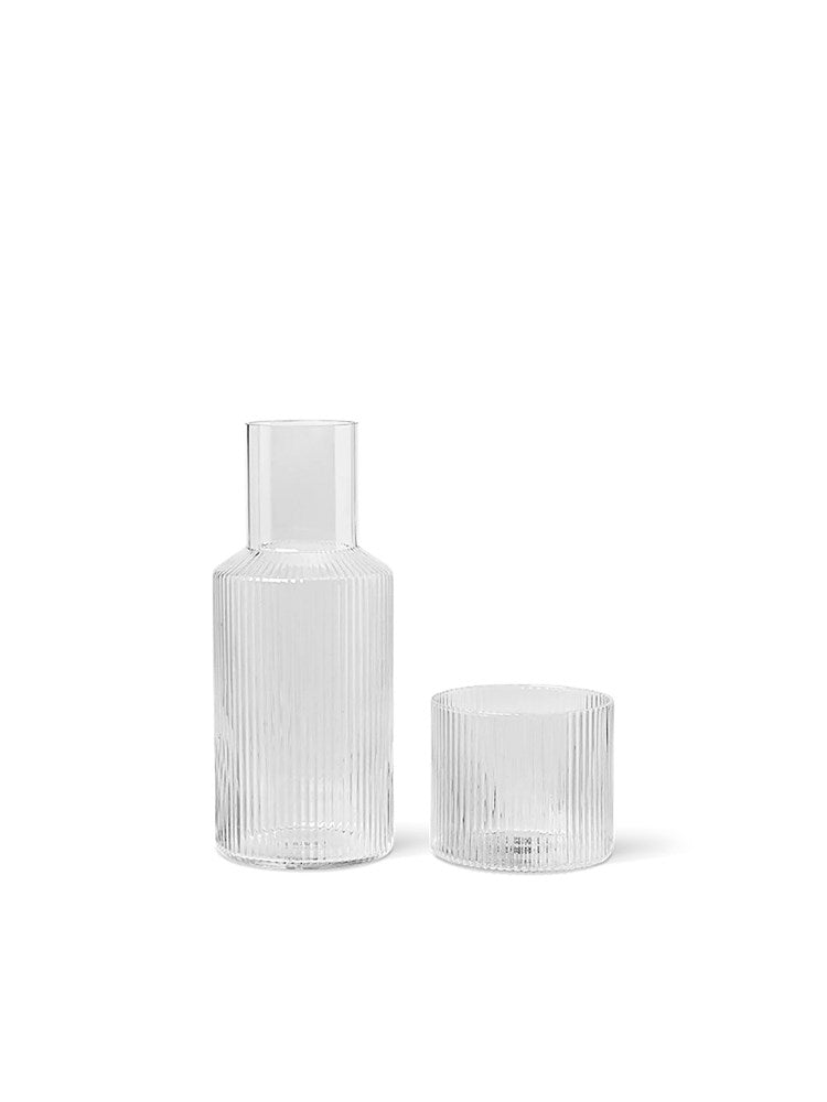Ripple Small Carafe Set - Clear