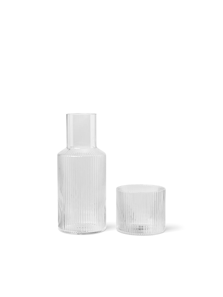Ripple Small Carafe Set - Clear